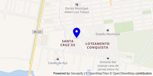 Mapa de Canavieiras - Fisioterapeutas