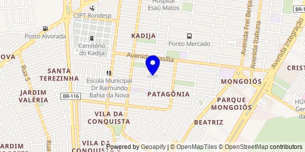 Mapa de Caravelas - Fisioterapeutas