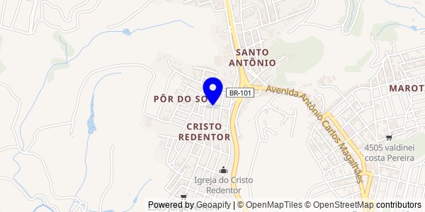 Mapa de Coaraci - Fisioterapeutas