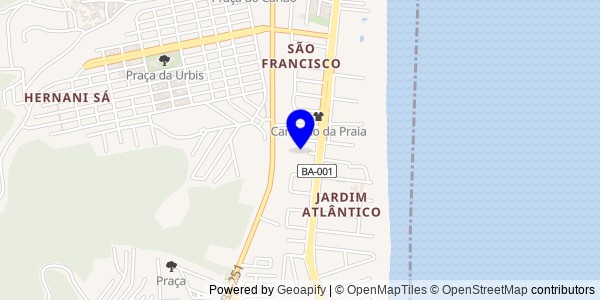 Mapa de Ilhéus - Nutricionistas