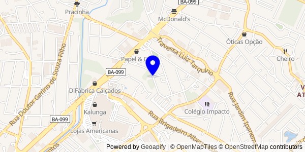 Mapa de Itaju do Colônia - Fisioterapeutas