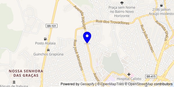 Mapa de Itajuípe - Fisioterapeutas