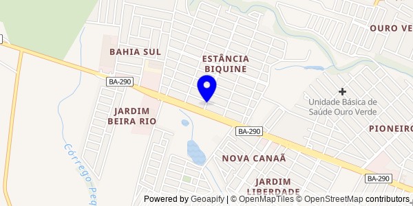 Mapa de Nova Viçosa - Fisioterapeutas