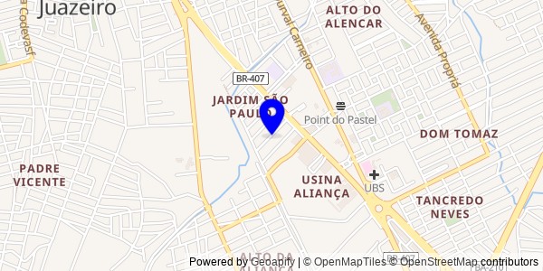 Mapa de Presidente Tancredo Neves - Fisioterapeutas