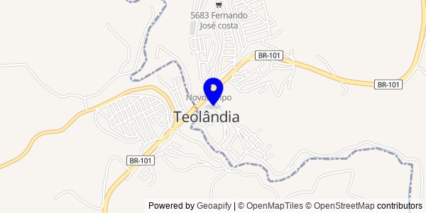 Mapa de Teolândia - Nutricionistas