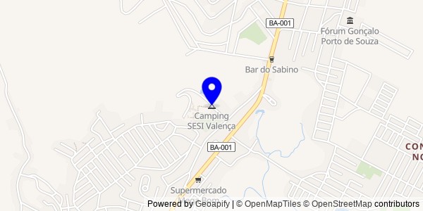 Mapa de Valença - Nutricionistas