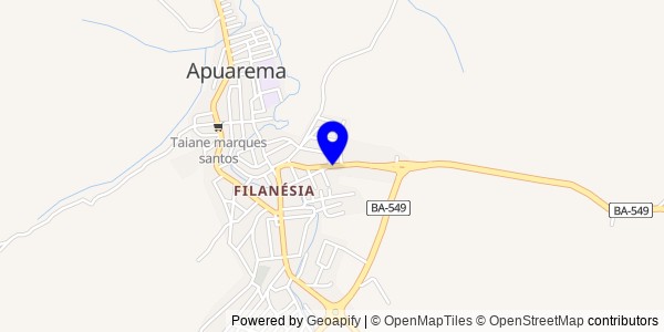 Mapa de Wenceslau Guimarães - Fisioterapeutas