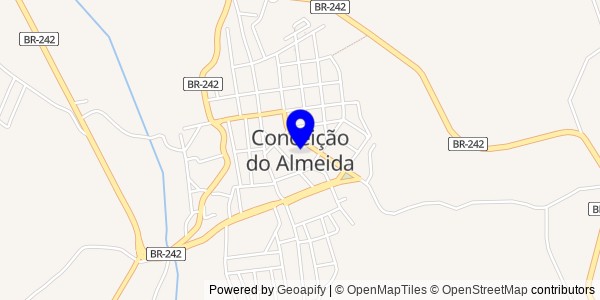 Mapa de Conceição do Almeida - Nutricionistas
