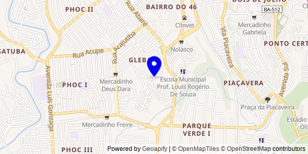 Mapa de Governador Mangabeira - Fisioterapeutas