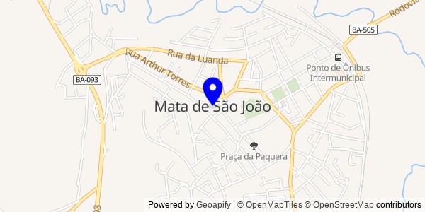 Mapa de Mata de São João - Nutricionistas