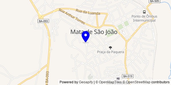 Mapa de São Felipe - Fisioterapeutas