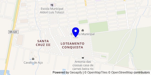 Mapa de Canápolis - Fisioterapeutas