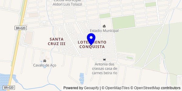 Mapa de Catolândia - Fisioterapeutas