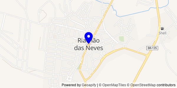 Mapa de Riachão das Neves - Fisioterapeutas