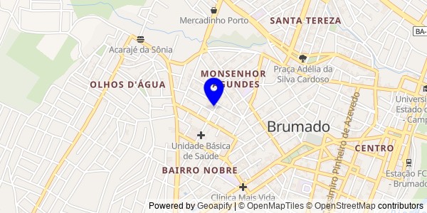 Mapa de Santa Rita de Cássia - Fisioterapeutas