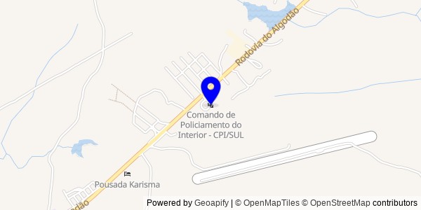 Mapa de Interior de Ceará - Nutricionistas