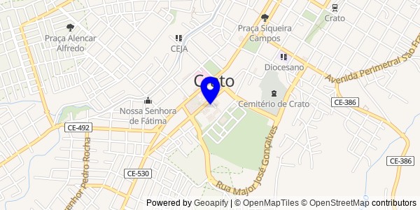 Mapa de Araripe - Fisioterapeutas