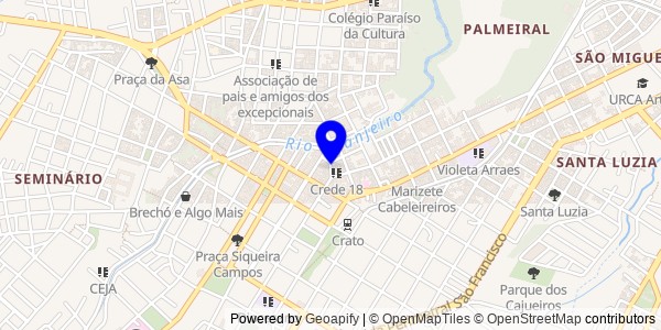 Mapa de Juazeiro do Norte - Nutricionistas