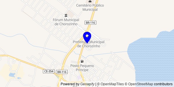 Mapa de Chorozinho - Fisioterapeutas