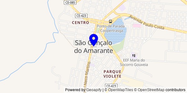 Mapa de São Gonçalo do Amarante - Fisioterapeutas