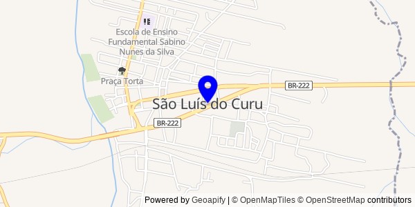 Mapa de São Luís do Curu - Fisioterapeutas