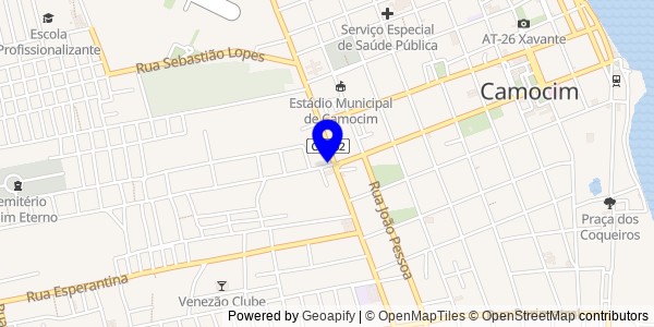 Mapa de Camocim - Nutricionistas