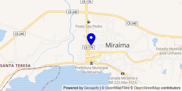 Mapa de Miraíma - Fisioterapeutas