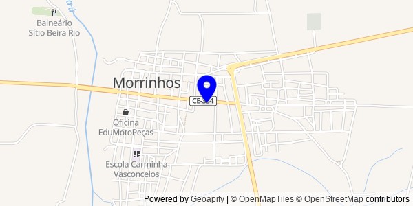Mapa de Morrinhos - Nutricionistas