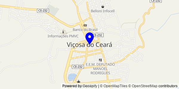 Mapa de Viçosa do Ceará - Nutricionistas