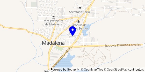 Mapa de Madalena - Fisioterapeutas