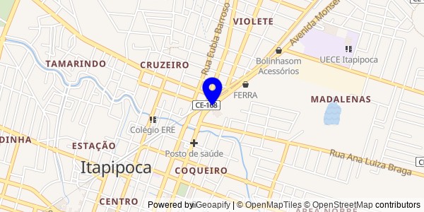 Mapa de Monsenhor Tabosa - Nutricionistas