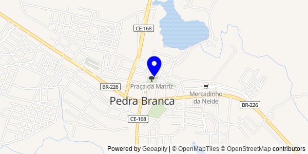 Mapa de Pedra Branca - Nutricionistas