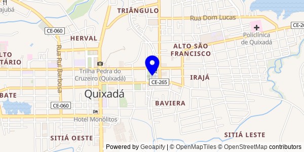 Mapa de Quixadá - Nutricionistas