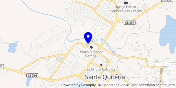 Mapa de Senador Pompeu - Fisioterapeutas