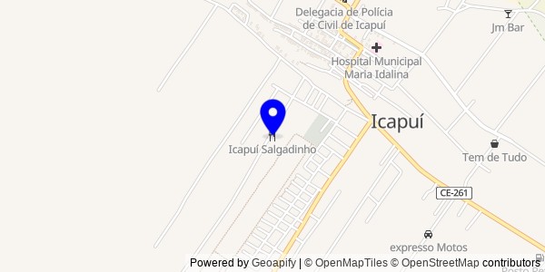 Mapa de Icapuí - Fisioterapeutas