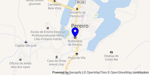 Mapa de Pereiro - Nutricionistas