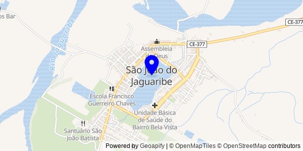 Mapa de São João do Jaguaribe - Nutricionistas