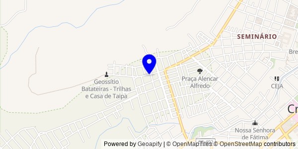 Mapa de Lavras da Mangabeira - Nutricionistas