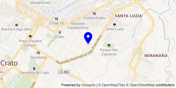 Mapa de Orós - Nutricionistas