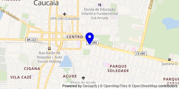 Mapa de Caucaia - Nutricionistas