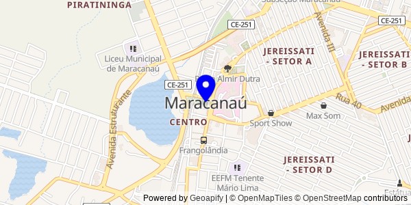 Mapa de Maracanaú - Fisioterapeutas