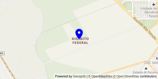 Mapa de Interior de Distrito Federal - Nutricionistas