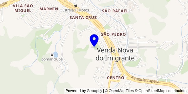 Mapa de Venda Nova do Imigrante - Nutricionistas