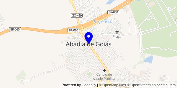 Mapa de Abadia de Goiás - Fisioterapeutas