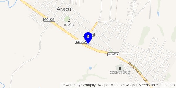 Mapa de Araçu - Fisioterapeutas