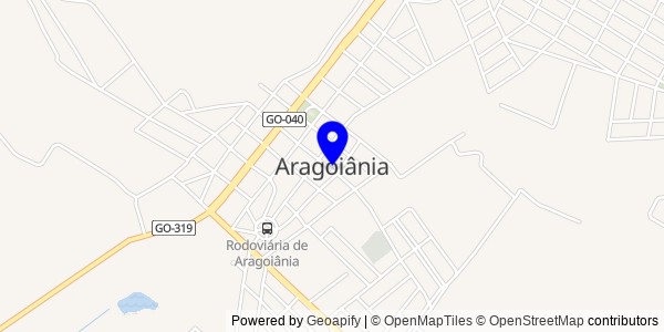 Mapa de Aragoiânia - Fisioterapeutas