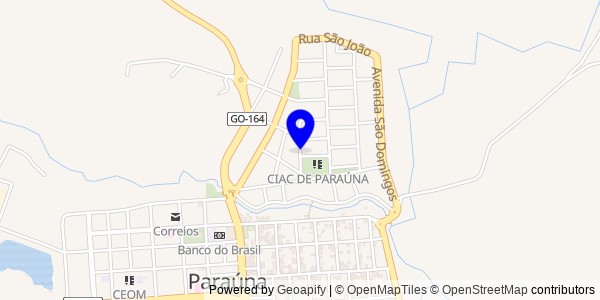 Mapa de Aurilândia - Nutricionistas