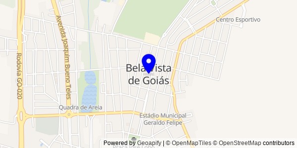 Mapa de Bela Vista de Goiás - Nutricionistas