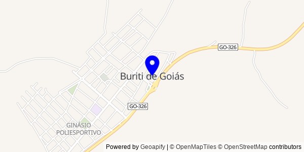 Mapa de Buriti de Goiás - Nutricionistas