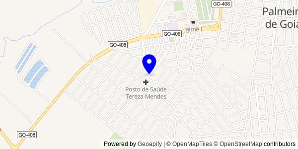 Mapa de Goiânia - Fisioterapeutas